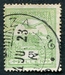 N°0092-1913-HONGRIE-COURONNE OISEAU TURUL-5FI-VERT JAUNE 