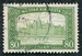 N°0177-1916-HONGRIE-PARLEMENT DE BUDAPEST-80FI-VERT JAUNE 