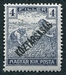 N°0200-1918-HONGRIE-MOISSONNEURS-4FI-BLEU VIOLET 