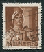 N°0615-1943-HONGRIE-JANOS HUNYADI-4FI-BRUN ROUGE 