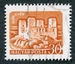 N°1337-1960-HONGRIE-CHATEAUX-DIOSGYOR-30FI-BRUN ORANGE 