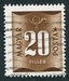 N°0190-1952-HONGRIE-20FI-BRUN CHOCOLAT 
