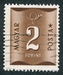 N°0196-1952-HONGRIE-2FO-BRUN CHOCOLAT 