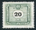 N°0204-1953-HONGRIE-20FI-VERT 