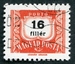 N°0222B-1958-HONGRIE-16FI-ROUGE ET NOIR 