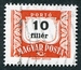 N°0219A-1958-HONGRIE-10FI-ROUGE ET NOIR 