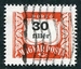 N°0225A-1958-HONGRIE-30FI-ROUGE ET NOIR 