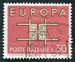 N°0895-1963-ITALIE-EUROPA-30L-ROSE BRUN 