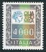 N°1370-1978-ITALIE-SERIE COURANTE-4000L 