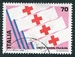 N°1423-1980-ITALIE-1ERE EXPO TIMBRE CROIX ROUGE-70L 