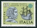 N°1418-1980-ITALIE-PIGAFETTA-NAVIGATEUR ET BATEAU-170L 