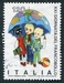 N°1412-1979-ITALIE-21E JOURNEE DU TIMBRE-DESSIN D'ENFANT-120 