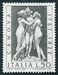 N°1110-1972-ITALIE-ART-SCULPTURE LES 3 GRACES-50L-NOIR 