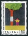 N°1280-1976-ITALIE-DESSIN D'ENFANT-150L 