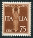 N°012A-1930-ITALIE-75C-BRUN JAUNE 