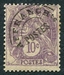 N°043-1922-FRANCE-TYPE BLANC-10C-VIOLET 