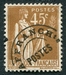 N°071-1922-FRANCE-TYPE PAIX-45C-BISTRE 