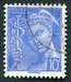 N°0546-1942-FRANCE-TYPE MERCURE-10C-OUTREMER 