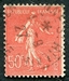 N°0199-1924-FRANCE-TYPE SEMEUSE LIGNEE-50C-ROUGE 