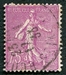 N°0202-1924-FRANCE-TYPE SEMEUSE LIGNEE-75C-LILAS ROSE 