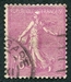 N°0202-1924-FRANCE-TYPE SEMEUSE LIGNEE-75C-LILAS ROSE 