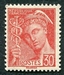 N°0412-1938-FRANCE-TYPE MERCURE-30C-ROUGE 