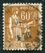N°0364-1937-FRANCE-TYPE PAIX-60C-BISTRE 