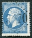 N°0022-1862-FRANCE-LOUIS NAPOLEON-20C-BLEU 