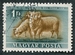 N°0113-1951-HONGRIE-ANIMAUX-BELIER ET BREBIS-1FO 