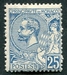 N°0025-1901-MONACO-PRINCE ALBERT 1ER-25C-BLEU 