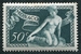 N°0314-1948-MONACO-NYMPHE DE SALMACIS-50C-VERT 