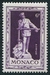 N°0328-1949-MONACO-STATUE PRINCE ALBERT 1ER-6F-VIOLET 