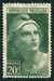 N°0730-1945-FRANCE-MARIANNE DE GANDON-20F-VERT 