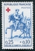 N°1279-1960-FRANCE-BOIS SCULPTE-XVI E SIECLE-25C+10C 