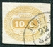 N°01-1863-ITALIE-10C-JAUNE 