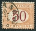 N°10-1870-ITALIE-50C-ORANGE ET CARMIN 