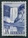 N°261-1956-ISLANDE-CHUTES DE SKOGA-15A-BLEU FONCE 
