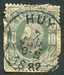 N°0030-1869-BELGIQUE-ROI LEOPOLD II-10C-VERT 
