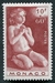 N°0291-1946-MONACO-PRIERE DE L'ENFANT-10F+60F-BRUN ROUGE 