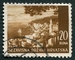 N°043-1941-CROATIE-PORT DE HVAR-20K-BRUN 