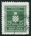 N°03-1942-CROATIE-75B-VERT GRIS 