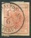 N°0003B-1850-AUTRICHE-3K-VERMILLON 