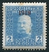 N°142-1918-BOSNIE H-FRANCOIS JOSEPH 1ER-2H-BLEU 
