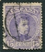 N°0216A-1901-ESPAGNE-ALPHONSE XIII-15C-VIOLET 
