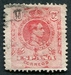 N°0244-1909-ESPAGNE-ALPHONSE XIII-10C-ROSE/ROUGE 