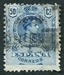 N°0251A-1909-ESPAGNE-ALPHONSE XIII-50C-BLEU FONCE 