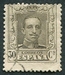 N°0281-1922-ESPAGNE-ALPHONSE XIII-30C-SEPIA 