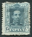 N°0277-1922-ESPAGNE-ALPHONSE XIII-15C-VERT/GRIS 