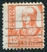 N°0584-1937-ESPAGNE-ISABELLE LA CATHOLIQUE-40C-ORANGE 