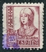 N°0582-1937-ESPAGNE-ISABELLE LA CATHOLIQUE-25C-ROUGE CARMINE 